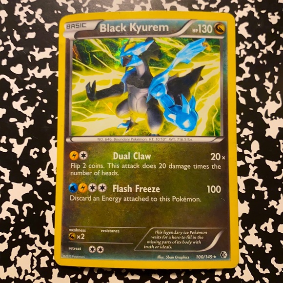 Toys | Black Kyurem Pokemon Card | Poshmark